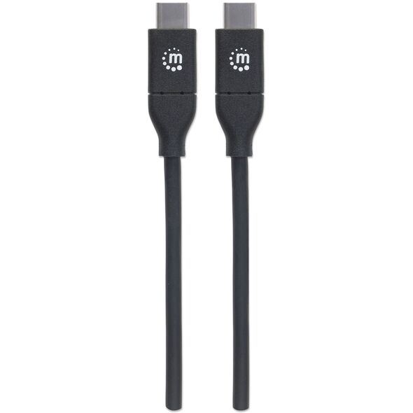 Kabel USB Manhattan USB-C - 2 m Czarny (355247) 5522626 766623355247