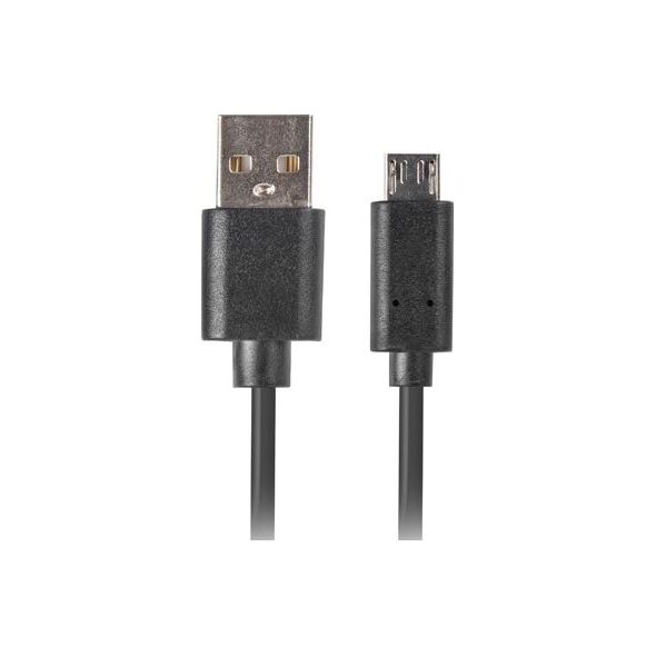 Kabel USB Lanberg USB-A - 1.8 m Czarny (CA-USBM-20CU-0018-BK) 5617785 5901969416367