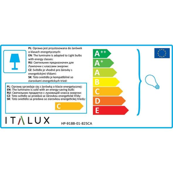 Lampa sufitowa Italux Barker HP-918B-01-825CA 5630592 5900644402510