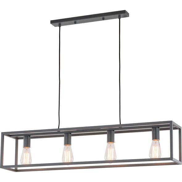 Lampa wisząca Italux Sigalo industrial klasyczna szary  (MD-BR4366-D4 GR) 5631356 5900644436058