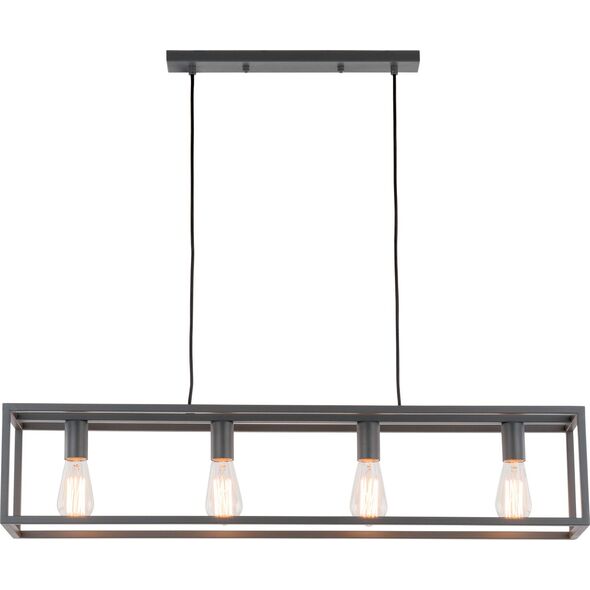 Lampa wisząca Italux Sigalo industrial klasyczna szary  (MD-BR4366-D4 GR) 5631356 5900644436058