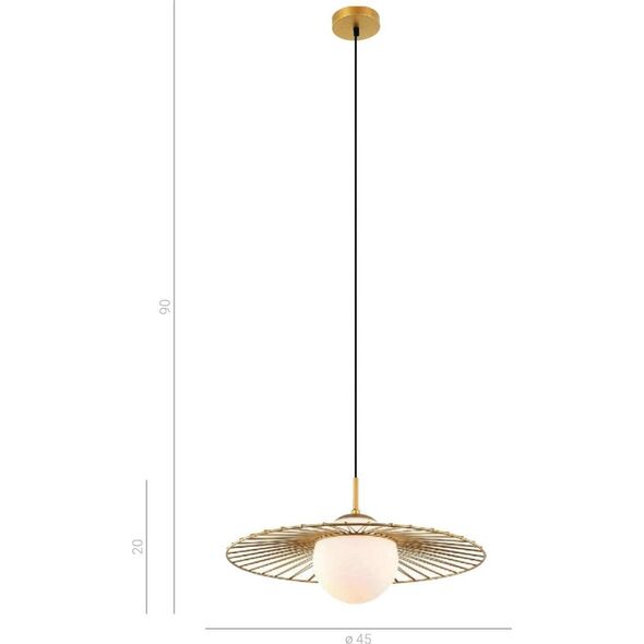 Lampa wisząca Italux Sally MDM-4003/1 GD 5631482 5902854530007