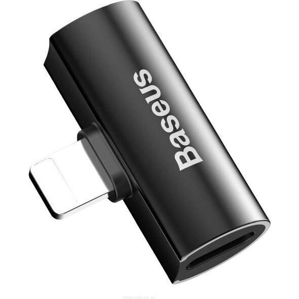 Adapter USB Baseus L46 Lightning - Lightning x2 Czarny  (BRA008293) 5800854 6953156287143