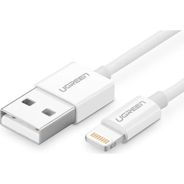 Kabel USB Ugreen USB-A - Lightning 1 m Biały (20728) 5857674 6957303827282