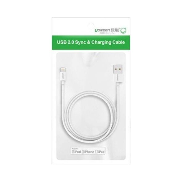 Kabel USB Ugreen USB-A - Lightning 1 m Biały (20728) 5857674 6957303827282