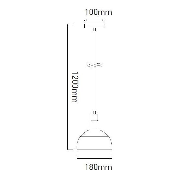 Lampa wisząca V-TAC VT-7100 1x60W  (3922) 5933654 3800157626170