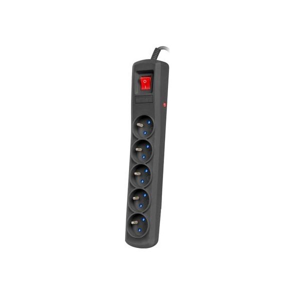 Listwa zasilająca Armac R5 przeciwprzepięciowa 5 gniazd 1.5 m czarna (R5/CZ/15) 6069519 5904722195882