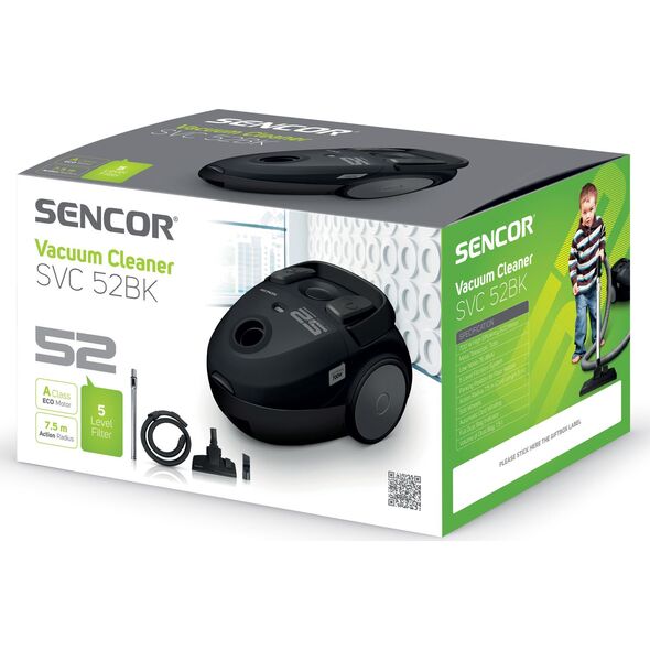 Odkurzacz Sencor SVC 52BK-EUE3 6073185 8590669243518