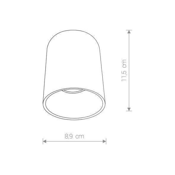 Lampa sufitowa Nowodvorski Spot Nowodvorski Eye Tone 8930 1x10W GU10 LED sufitowy czarny 6121927 5903139893091
