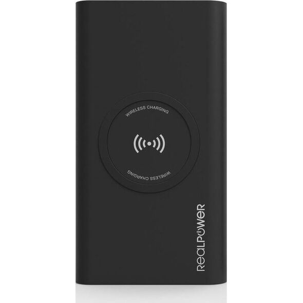 Powerbank Realpower PB-8000 Wireless 8000mAh Czarny 6152521 4040895498656