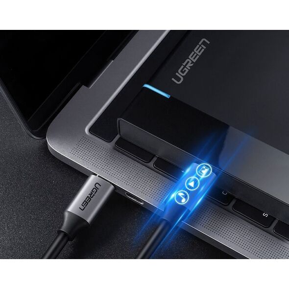Kabel USB Ugreen USB-C - USB-C 1.5 m Czarny (50751) 6213769 6957303857517
