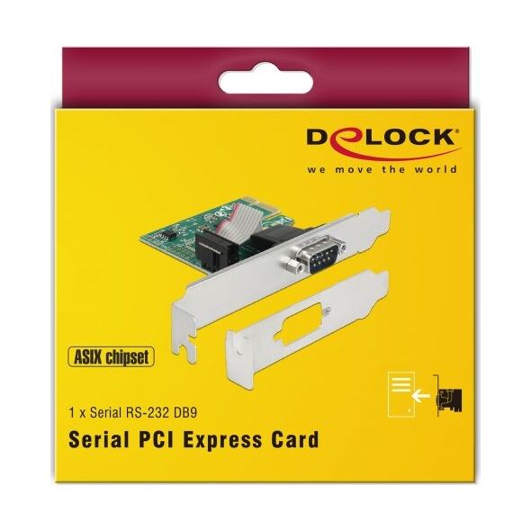 Delock Karta PCI Express do 1 x Szeregowy RS-232 (89948) 6281965 4043619899487