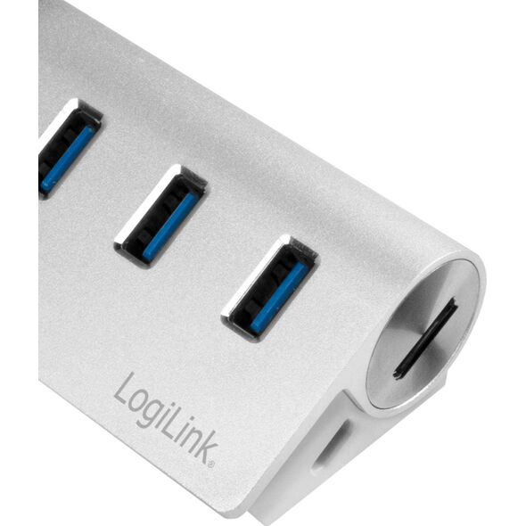 HUB USB LogiLink 1x SD  + 3x USB-A 3.0 (CR0045) 6287660 4052792053029