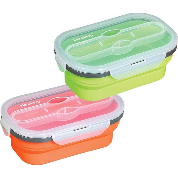 Klausberg SILIKONOWY SKŁADANY LUNCH BOX KLAUSBERG KB-7022 6312044 5902666610225