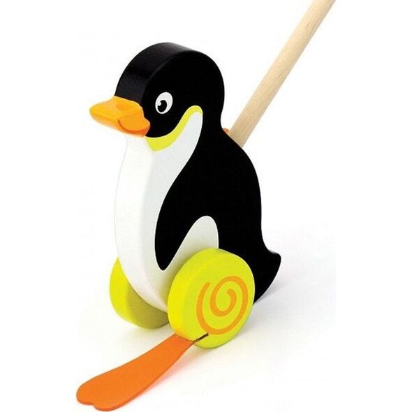 Viga Viga Toys Drewniany Pchacz Pingwin 6316759 6934510509620