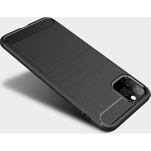 Etui Pancerne Carbon iPhone 11 PRO MAX czarne uniwersalny 6335055 5903657578418