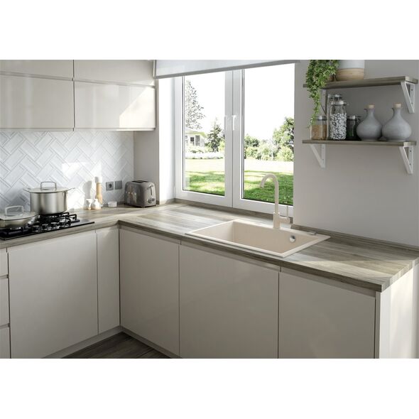 Zlewozmywak Deante Zlewozmywak ANDANTE ALABASTER GRANIT + SPACE SAVER 6336543 5908212073728