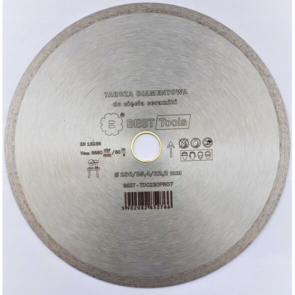 Best-Tools TARCZA DIAMENTOWA 230x25,4/22,2mm CIĄGŁA STANDRD PUMA BEST - TDC230PRO7 6411226 5902082852766