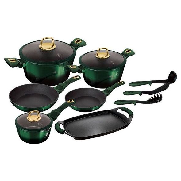 Berlinger Haus Zestaw garnków METALLIC EMERALD LINE BH-6066 6412561 5999056798373