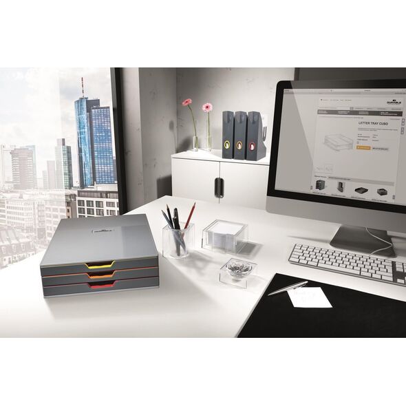 Durable DURABLE Schubladenbox VARICOLOR 3Fächer mehrfbg 6414548 4005546985602