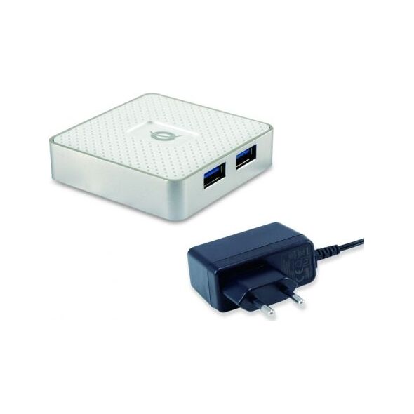 HUB USB Conceptronic 4x USB-A 3.0 (HUBBIES03W) 6414729 4015867221983