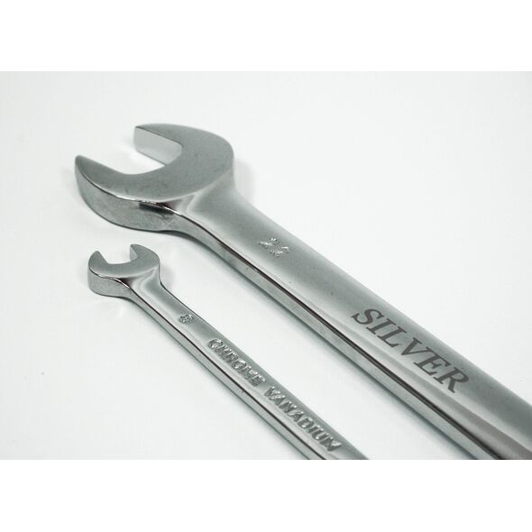 Silver ZESTAW KLUCZY PŁASKO-OCZKOWYCH Z GRZECHOTKĄ SILVER /8szt. EXSK-008-01 6415970 5907589361438