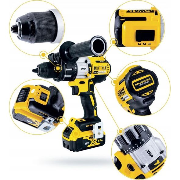Wiertarko-wkrętarka Dewalt DCD996P3 18 V 3 x akumulator 5 Ah 6417478 5035048667125