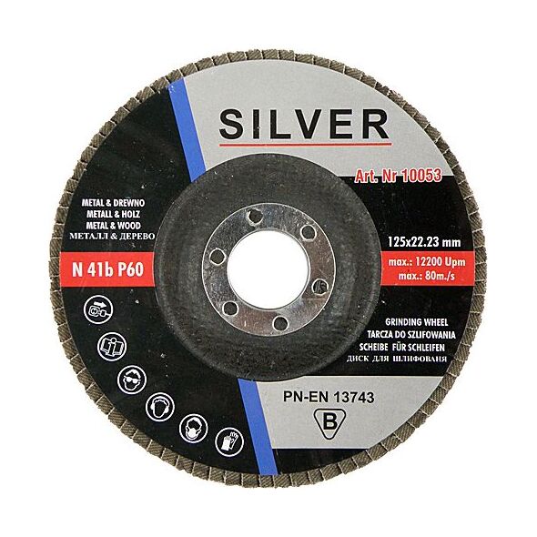 Silver ściernica listkowa 125mm P60 (10053) 6417998 5907589361629