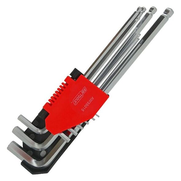 AWTools klucze imbusowe 9 sztuk z kulą (AW35016) 6419031 5903041035060