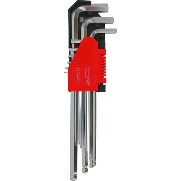 AWTools klucze imbusowe 9 sztuk z kulą (AW35016) 6419031 5903041035060