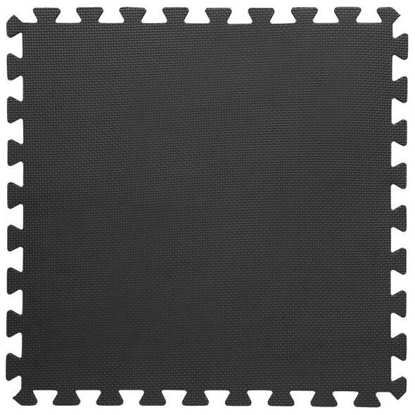 One Fitness Mata ochronna MP10 122 cm x 122 cm x 1 cm czarna 6433336 5907695590753