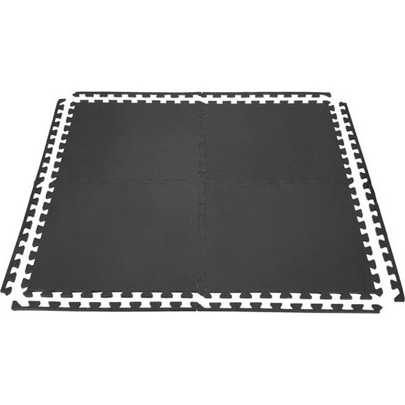 One Fitness Mata ochronna MP10 122 cm x 122 cm x 1 cm czarna 6433336 5907695590753
