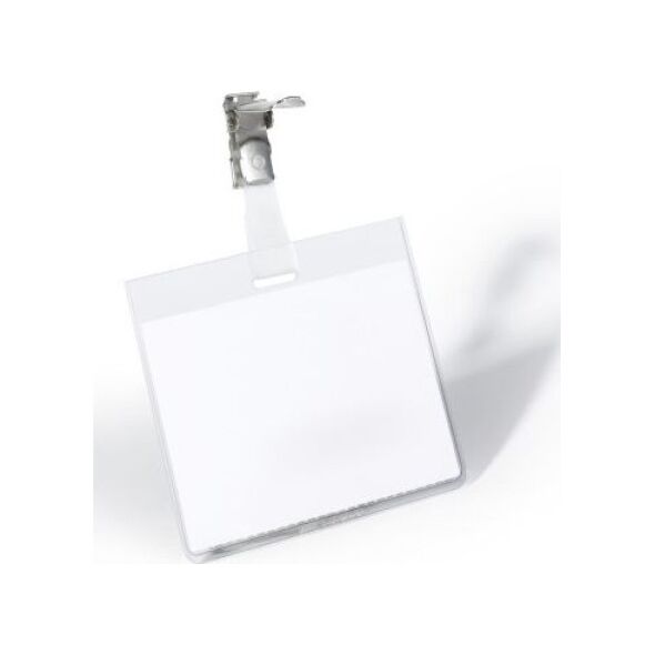 Durable DURABLE Namensschild m Clip transp Kunststoff 90x60mm 25 St 6450255 4005546810034