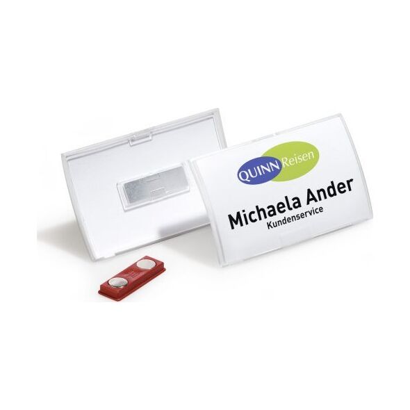 Durable DURABLE Namensschild Click Fold m Magnet 40x75mm 10 St 6450256 4005546803036