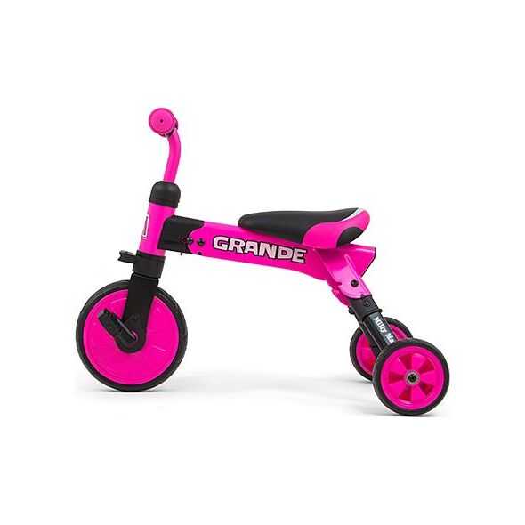 Rowerek biegowy Milly Mally Trójkołowy 2w1 Grande Pink 6451210 5901761125047