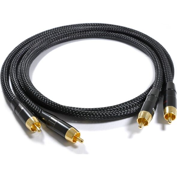 Kabel Melodika RCA (Cinch) x2 - RCA (Cinch) x2 2m czarny 6461736 5907609005236