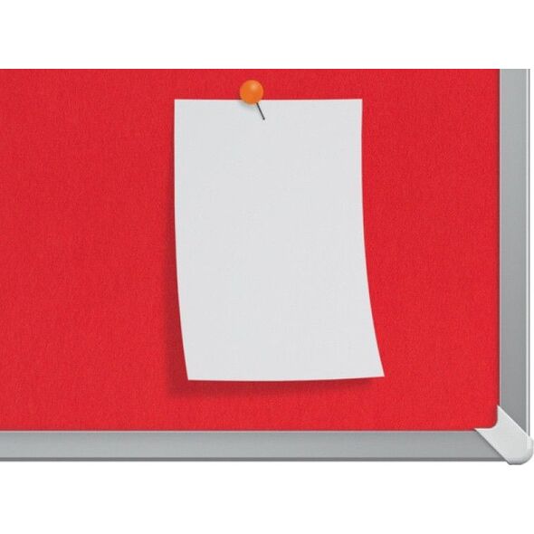 Nobo TABLICA FILCOWA NOBO PANORAMICZNA 32" CZERWONA 6476995 5028252522953