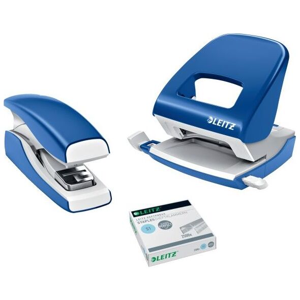 Zszywacz Leitz ZSZYWACZ LEITZ NEXXT SOFTPRESS NIEBIESKI FLAT CLINCH 6477059 4002432118908