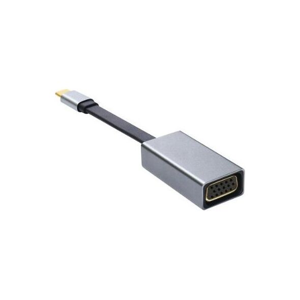 Adapter USB Platinet USB-C - VGA Srebrny  (PMMA9089) 6503947 5907595447119
