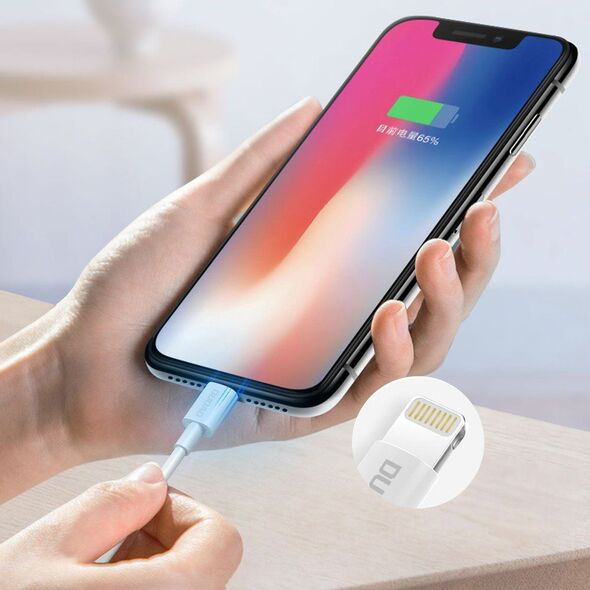 Kabel USB Dudao USB-A - Lightning 1 m Biały (52127) 6515909 6970379613757