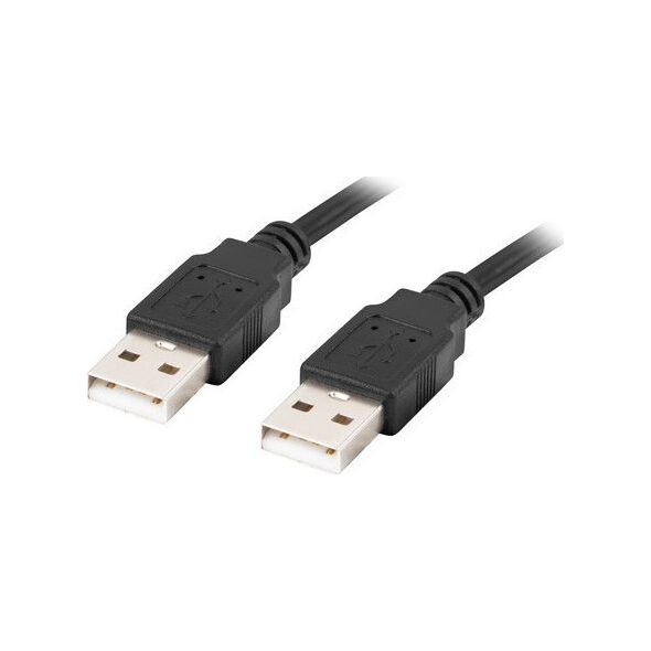 Kabel USB Lanberg USB-A - USB-A 1.8 m Czarny (CA-USBA-20CU-0018-BK) 6526716 5901969427738
