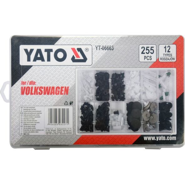 Yato KOMPLET SPINEK SAMOCHODOWYCH VOLKSWAGEN 255SZT 6557514 5906083032271