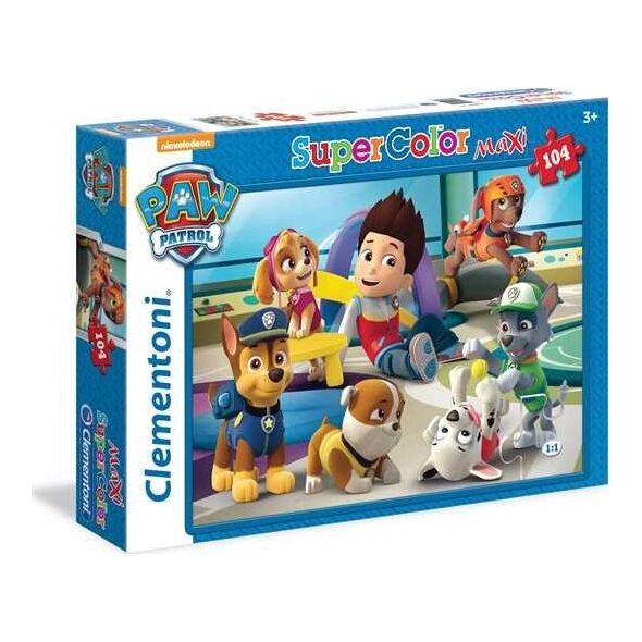 Clementoni Puzzle 104 elementy Maxi Psi Patrol 6576632 8005125239702
