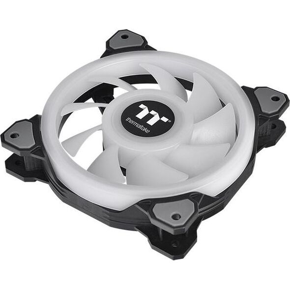 Wentylator Thermaltake Riing Quad 12 RGB 3-pack + Hub Czarne (CL-F088-PL12SW-A) 6627092 4713227521574