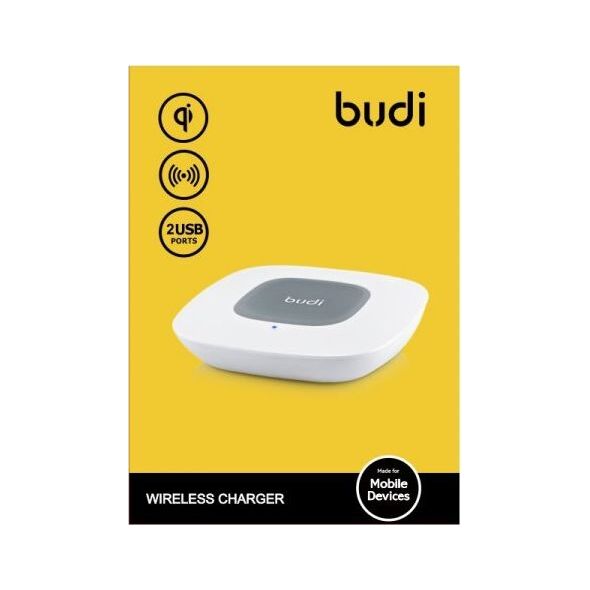 Ładowarka Budi BDG3A2000W Indukcyjna 2x USB-A 1 A (BDG3A2000W) 6640501 6971536921005