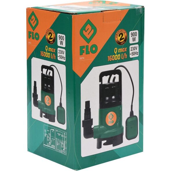 Vorel Pompa Zatapialna Do Brudnej Wody 900W (W-79774) 6653124 5906083029356