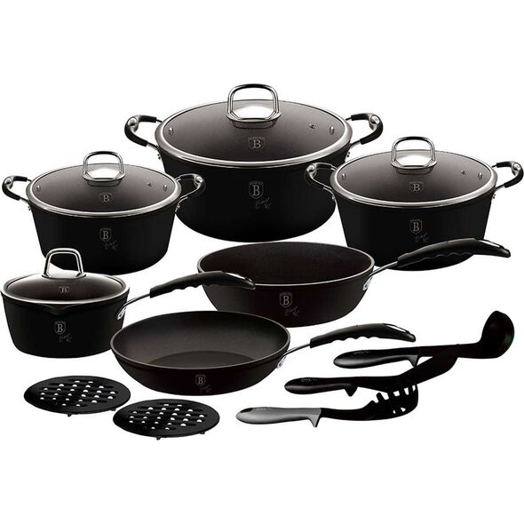 Berlinger Haus ZESTAW GARNKÓW 15-ele BERLINGER HAUS BLACK PROFESSIONAL LINE BH-6129 6677923 5999108406157