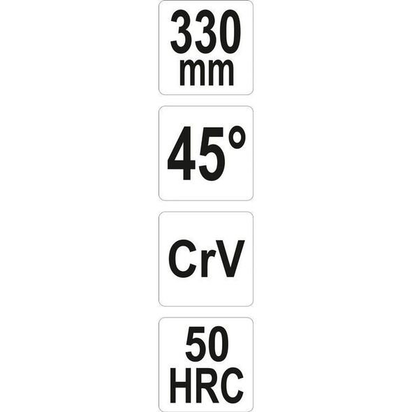 Yato YATO SZCZYPCE 330mm WYDŁUŻONE WYGIĘTE 2 PRZEGUBY (45 stopni) YT-20401 6681227 5906083058479