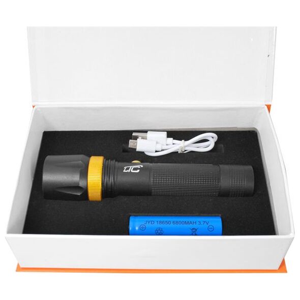 Latarka LTC LTC Latarka ręczna LED COB 6W/3W aku.6800mAh, ład.mini USB NEW. 6694500 5902270750034