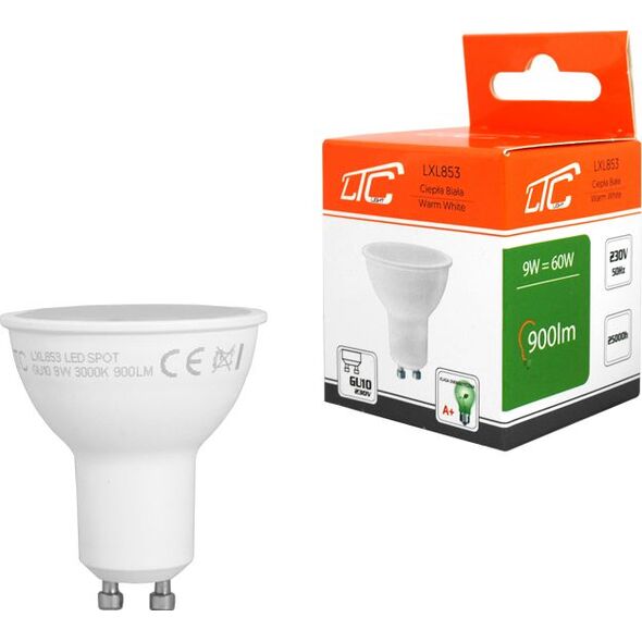 LTC PS Żarówka LED GU10 SMD 9W 230V c.biały 900lm LTC. 6694605 5902270750928
